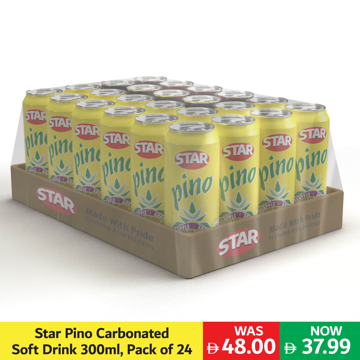 Star Pino Carbonated Soft Drink 300ml, Pack of 24