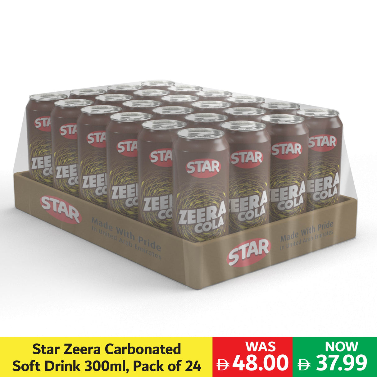 Star Zeera Carbonated Soft Drink 300ml, Pack of 24