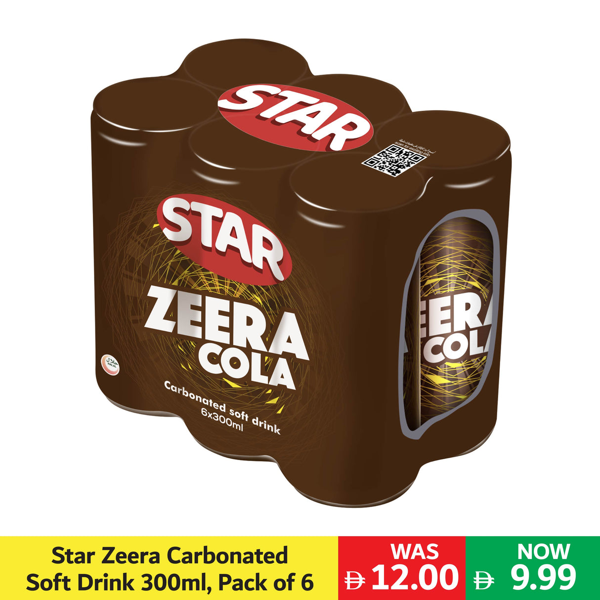 Star Zeera Carbonated Soft Drink 300ml, Pack of 6
