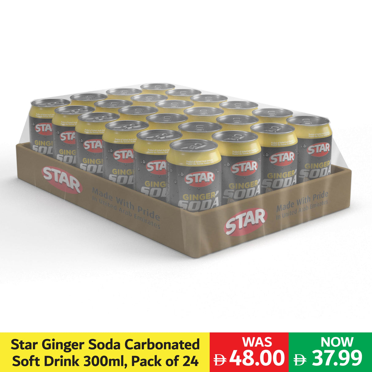Star Ginger Soda 300ml, Pack of 24