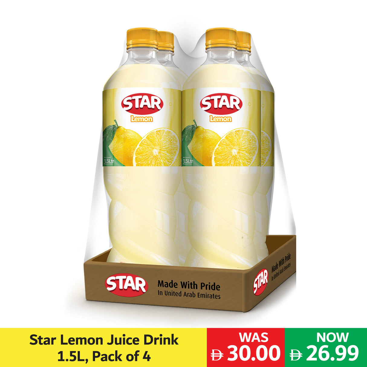 Star Lemon Juice Drink 1.5L, Pack of 4