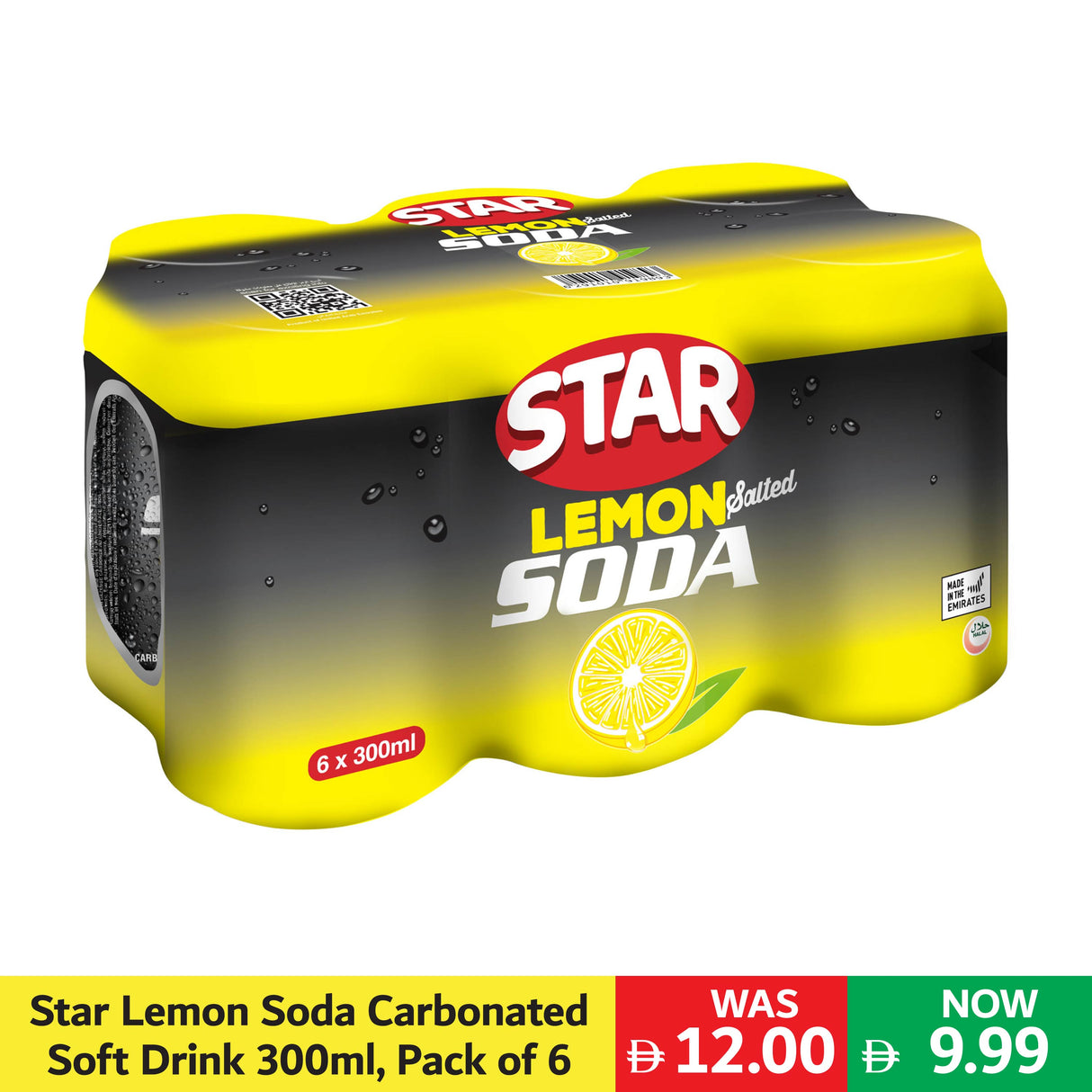 Star Lemon Soda 300ml, Pack of 6