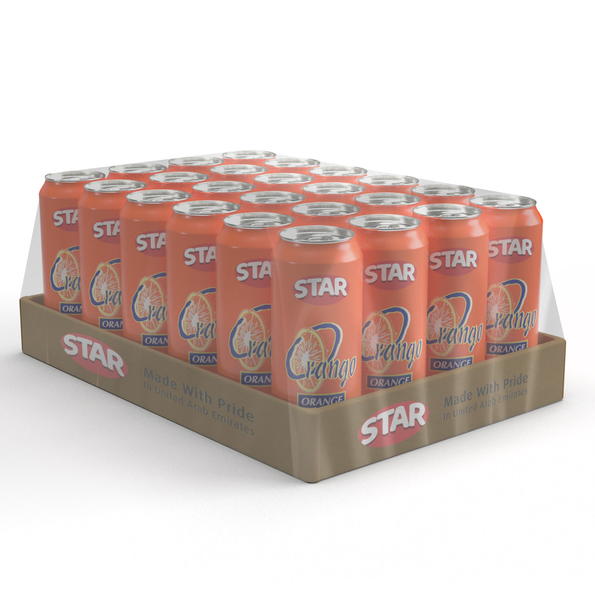 Star Orange Carbonated Soft Drink 300ml, Pack of 24