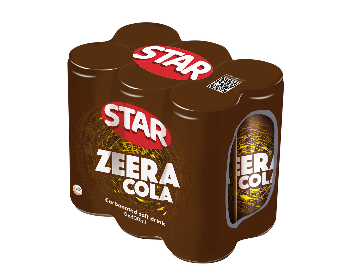 Star Zeera Carbonated Soft Drink 300ml, Pack of 6