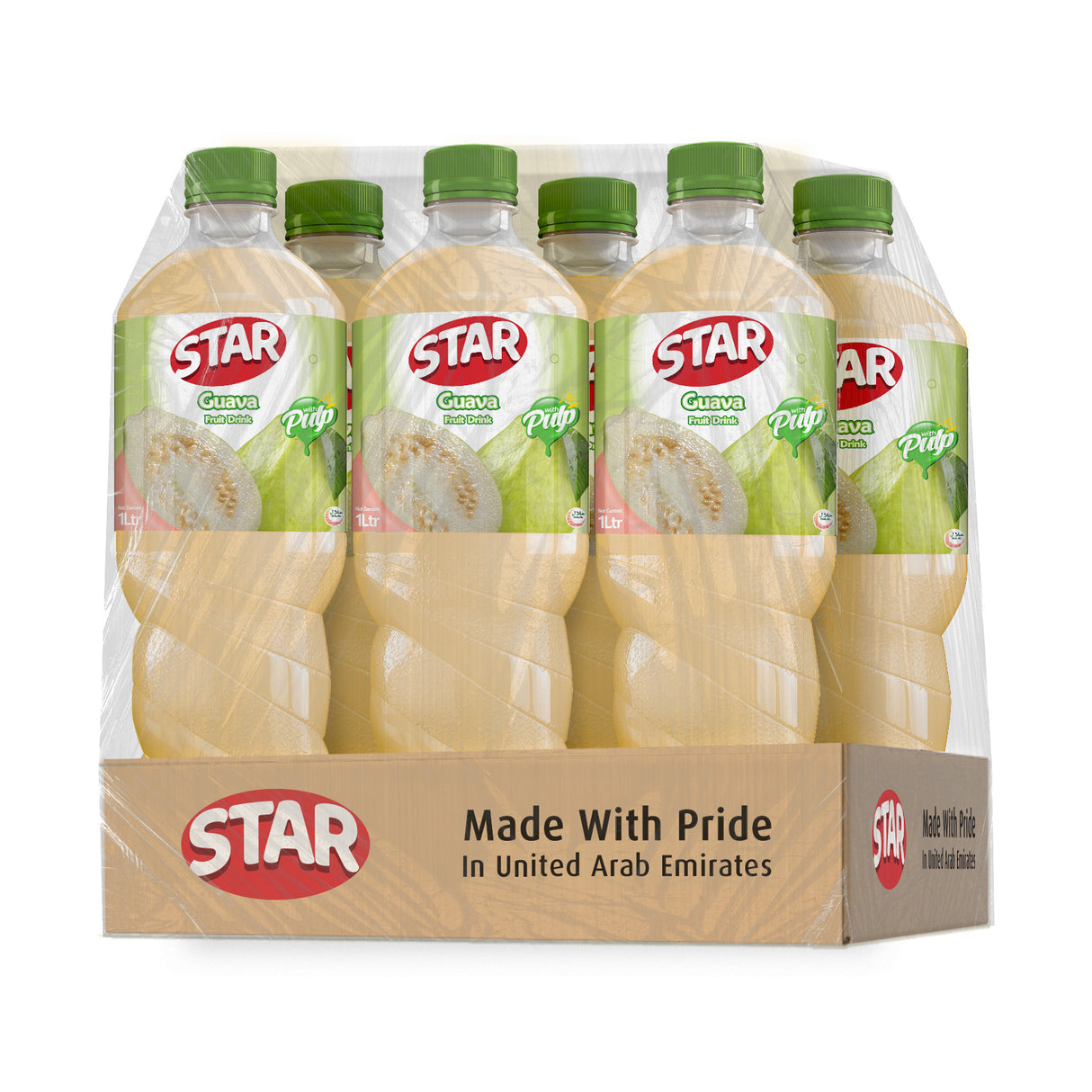 Star Guava Juice Drink 1L, Pack of 6