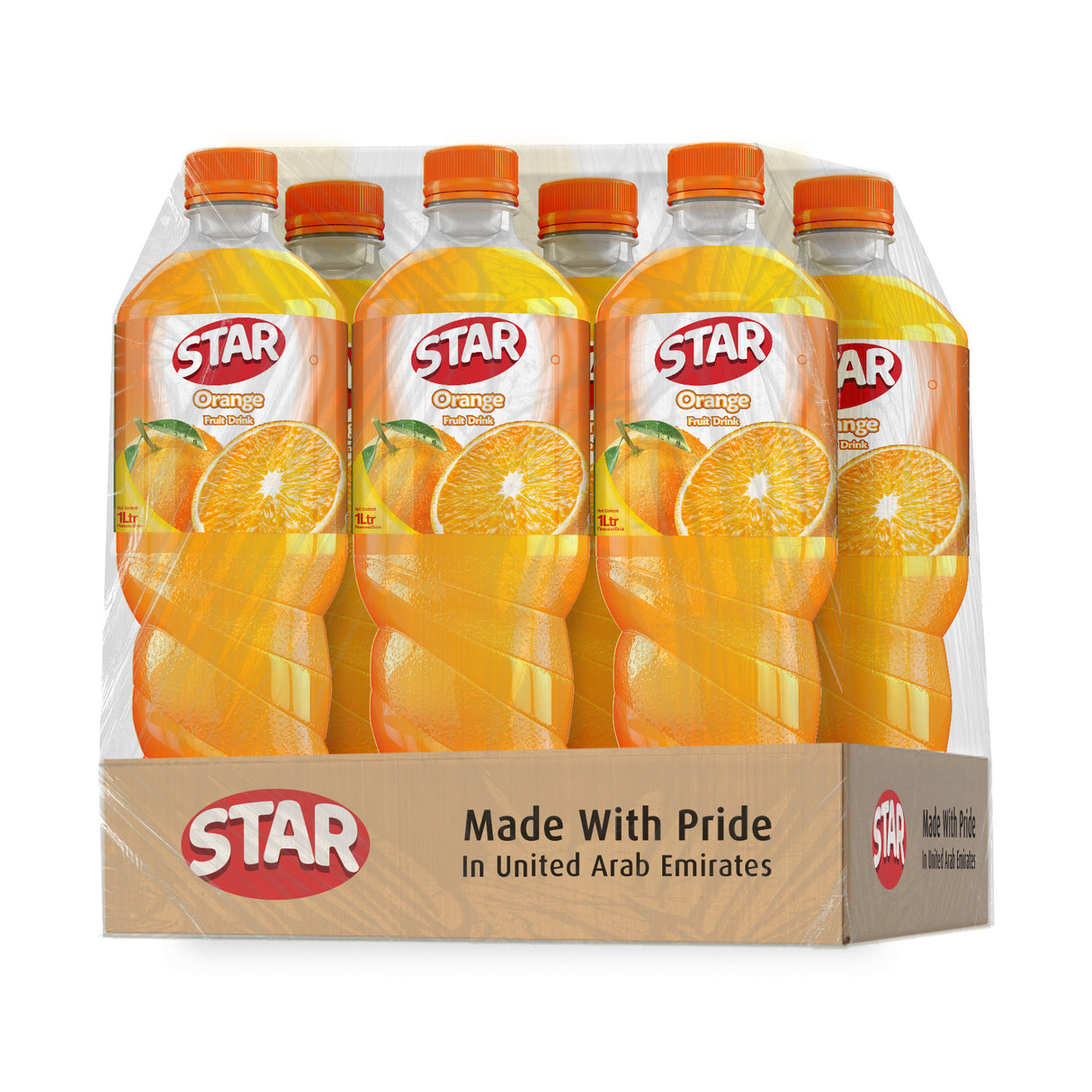 Star Orange Juice Drink 1L, Pack of 6