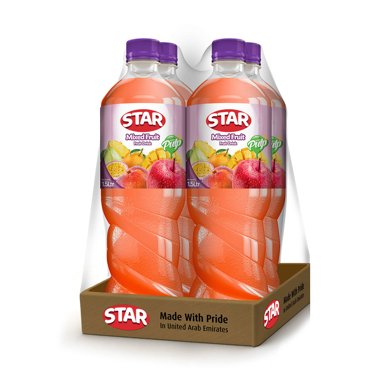 Star Mixed Fruit Juice Drink 1.5L, Pack of 4