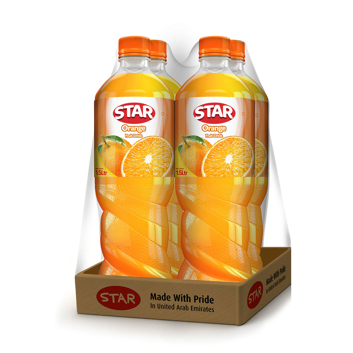 Star Orange Juice Drink 1.5L, Pack of 4