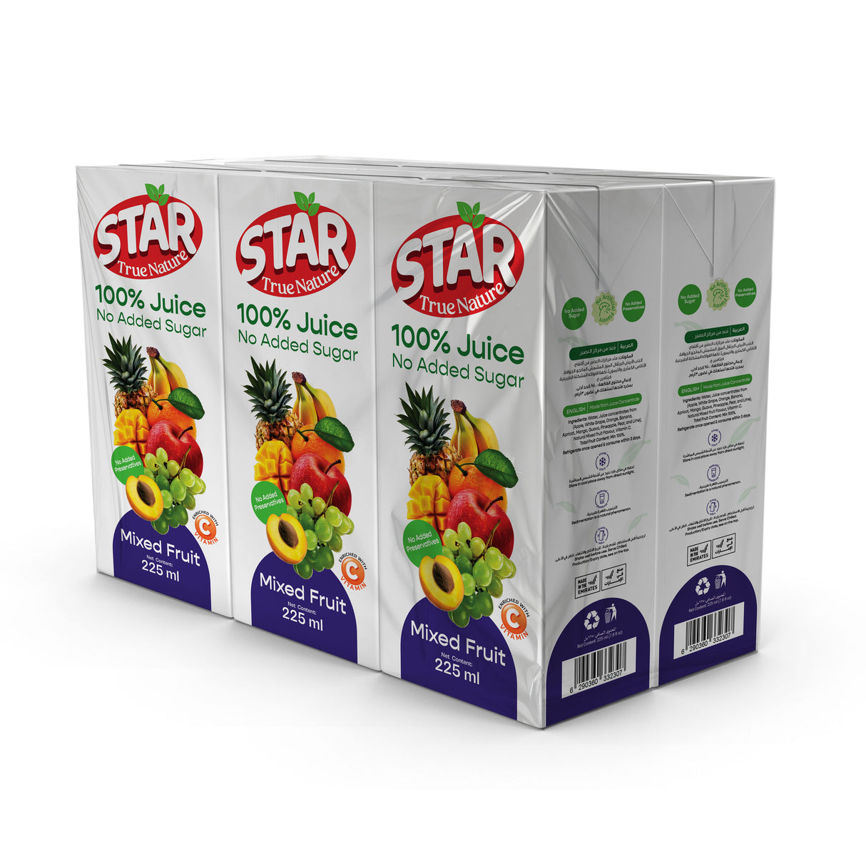 Star Mix Fruit 100% Juice tetra 225ml x 6x4 Carton of 24
