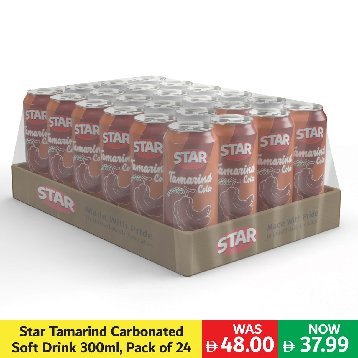 Star Tamarind Carbonated Soft Drink 300ml, Pack of 24