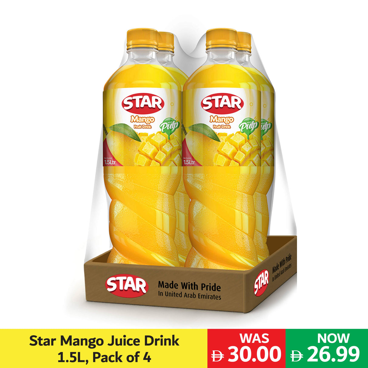 Star Mango Juice Drink 1.5L, Pack of 4