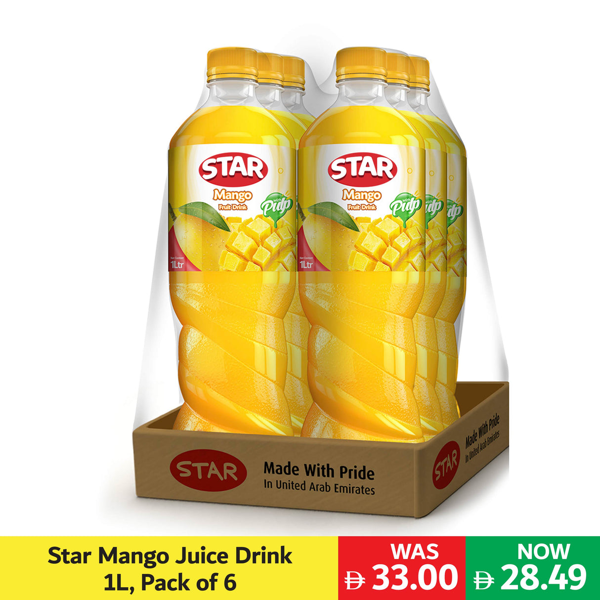 Star Mango Juice Drink 1L, Pack of 6