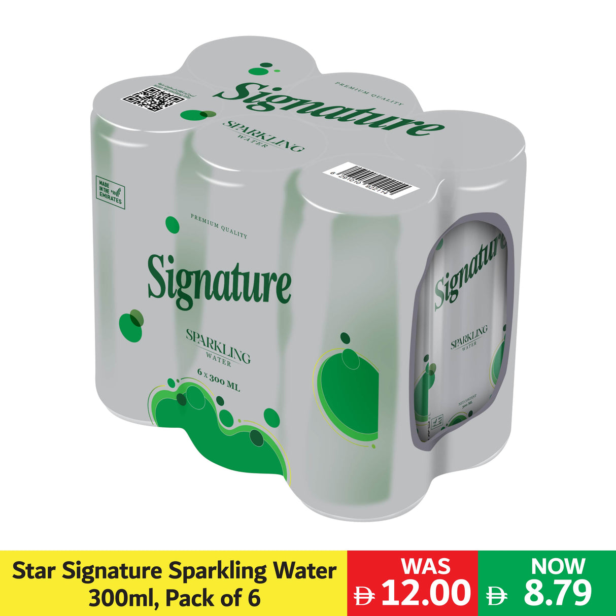 Star Signature Sparkling Water 300ml, Pack of 6