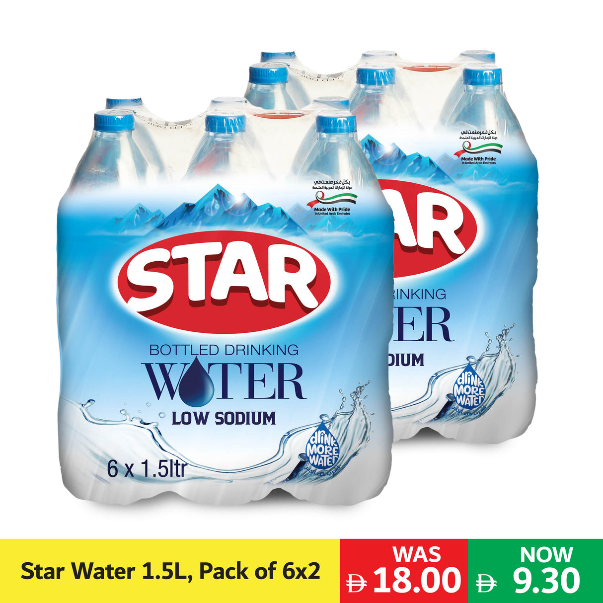 Star Water 1.5L, Pack of 6x2