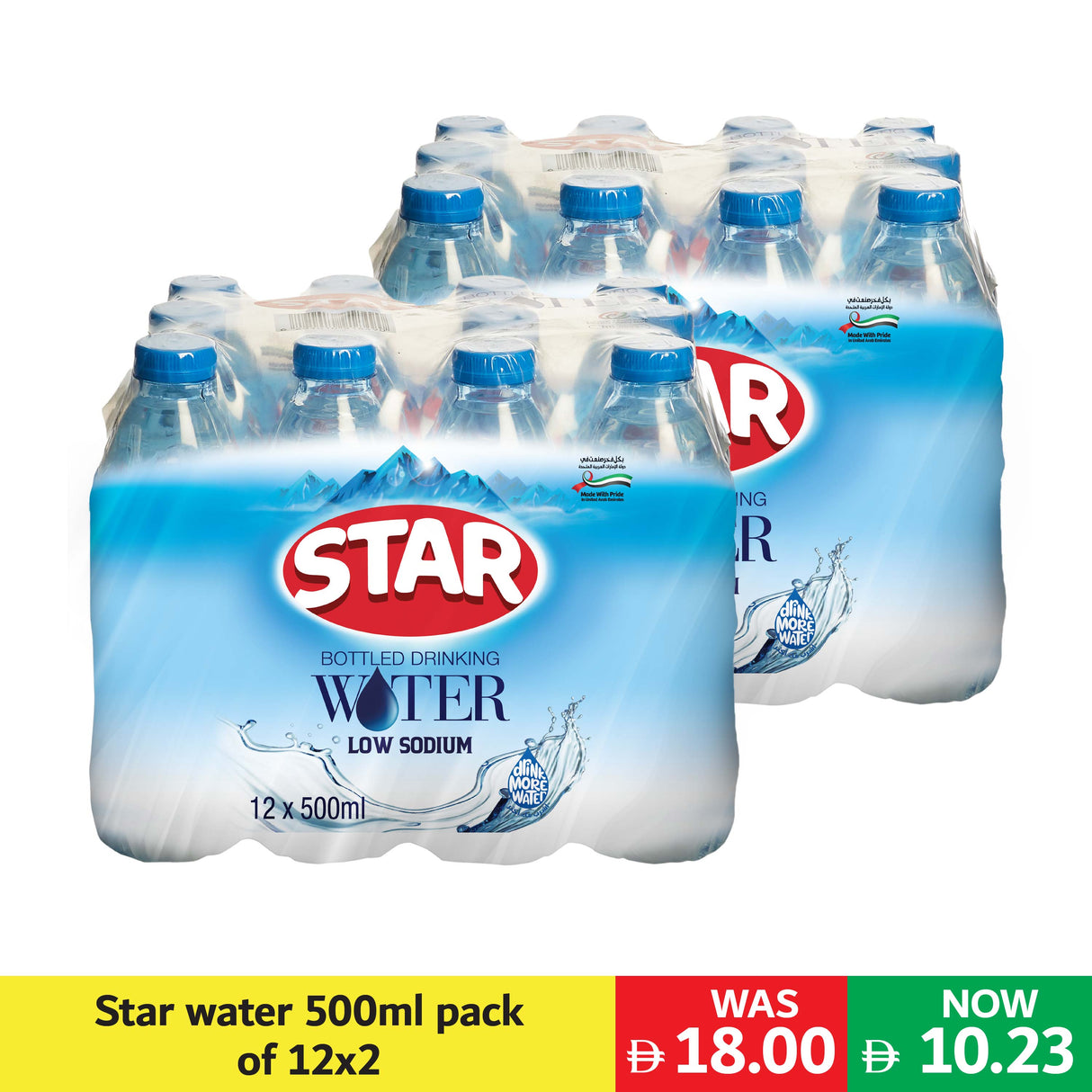 Star water 500ml pack of 12x2