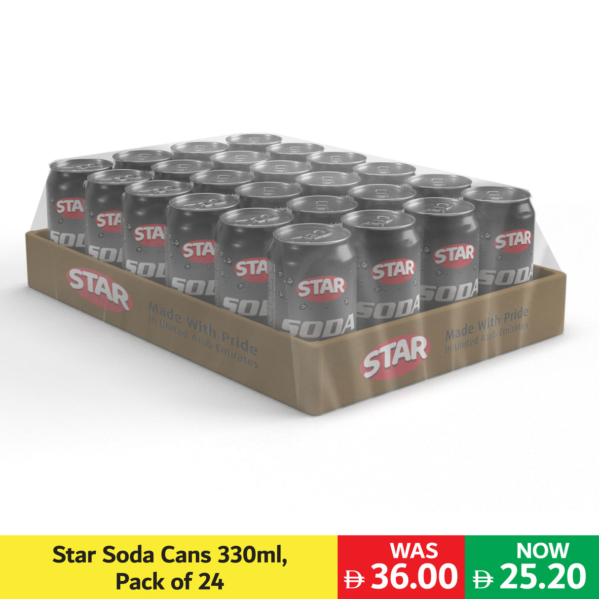 STAR SODA CANS 330ml, Pack of 24