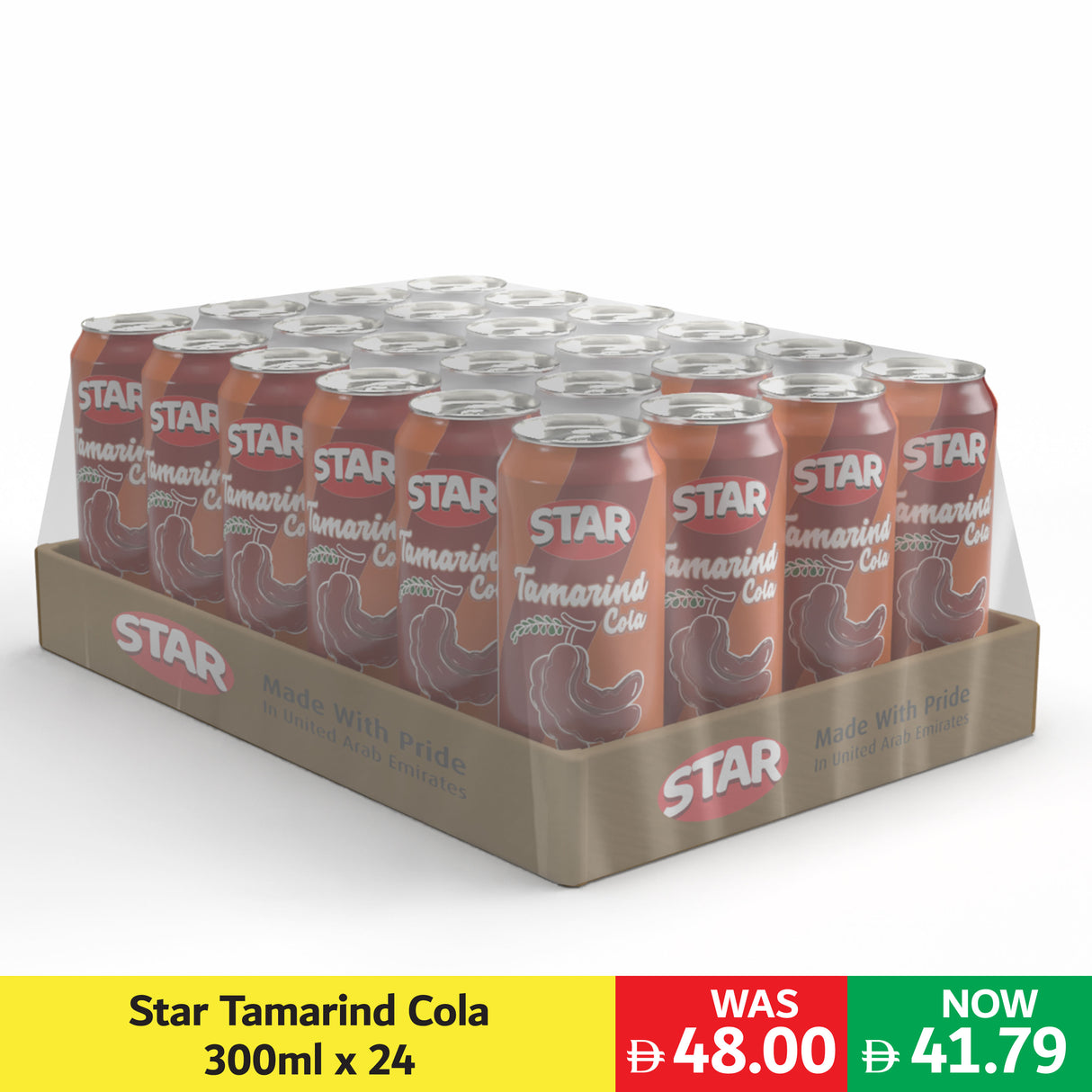 Star Tamarind Cola Carbonated Soft Drink 300ml Pack of 24