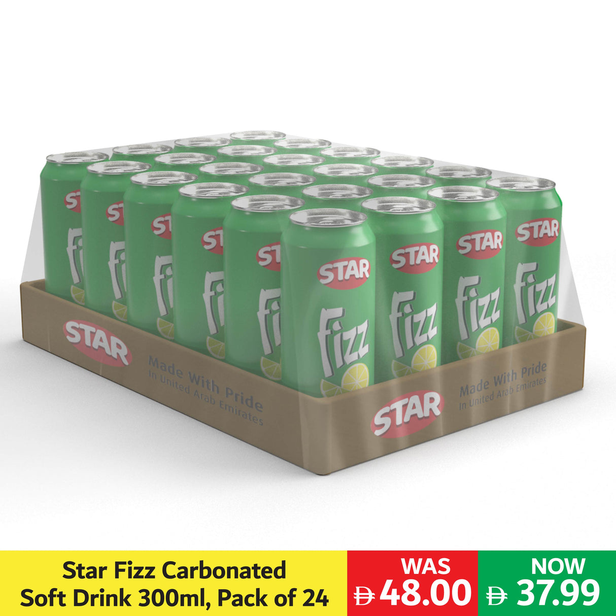 Star Fizz Carbonated Soft Drink 300ml, Pack of 24